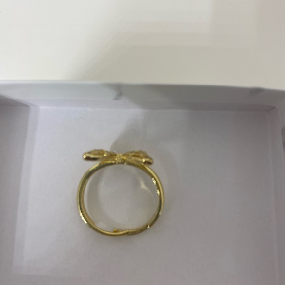 14k plated butterfly adjustable ring - Picture 2 of 2